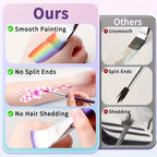 7/11pcs Professional painting brush set, wide and delicate brushes for artistic makeup and design, facial and body art brushes