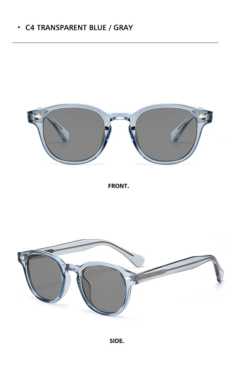 O-Q CLUB Retro Round Men Sunglasses Women's Sun Glasses Woman UV400 Lunette Zonnebril Dames Polarized Lenses Man Eyewear Vintage