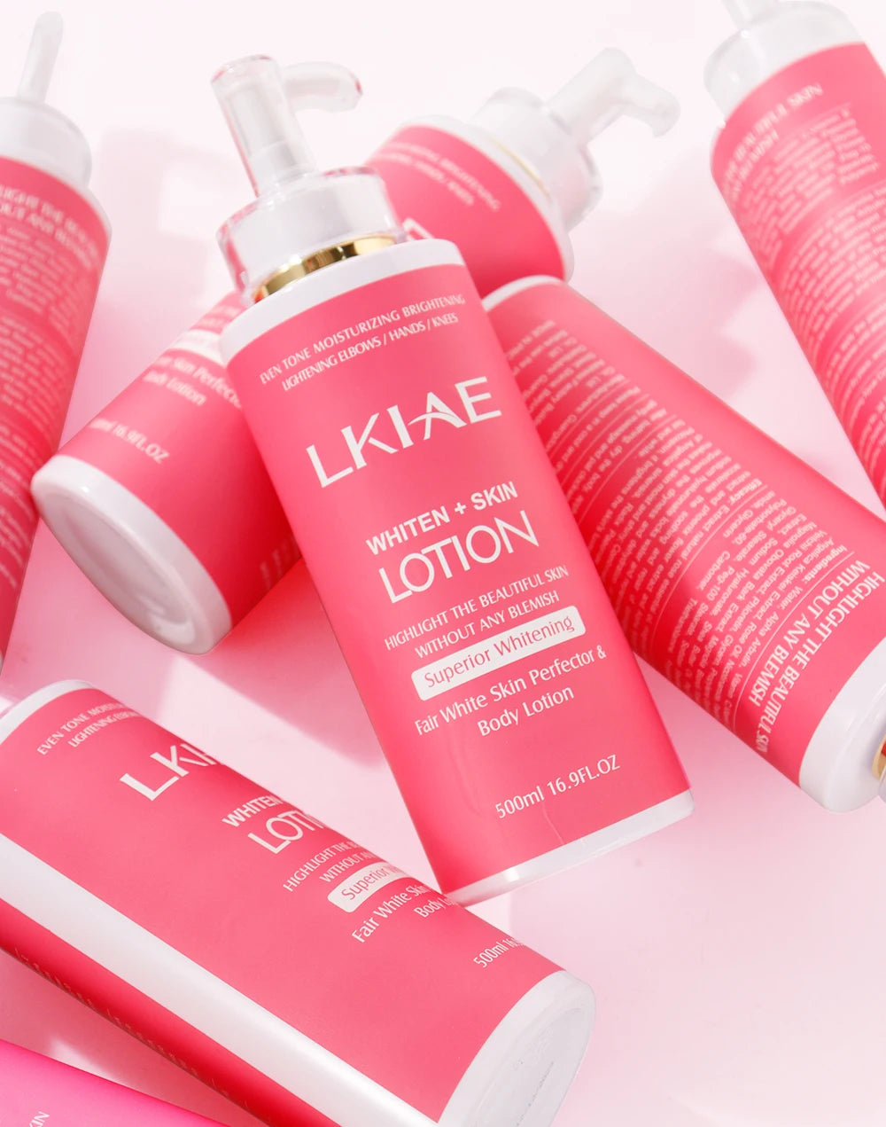 AILKE Superior Whitening Body Lotion, Moisturizing, Smooth Skin, Reduce Dark Spots, With Rose Essential Oil, Niacinamide, 500ml