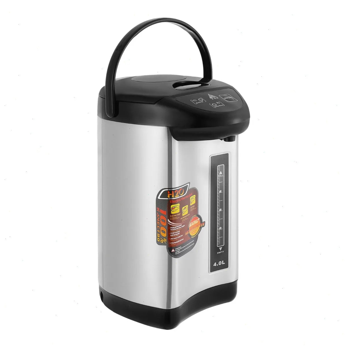 750W Water Heater, Hot Water Dispenser, Electric Kettle 4L Black 220V, Fast Boiling Large Capacity for Home Drinking Water Main image