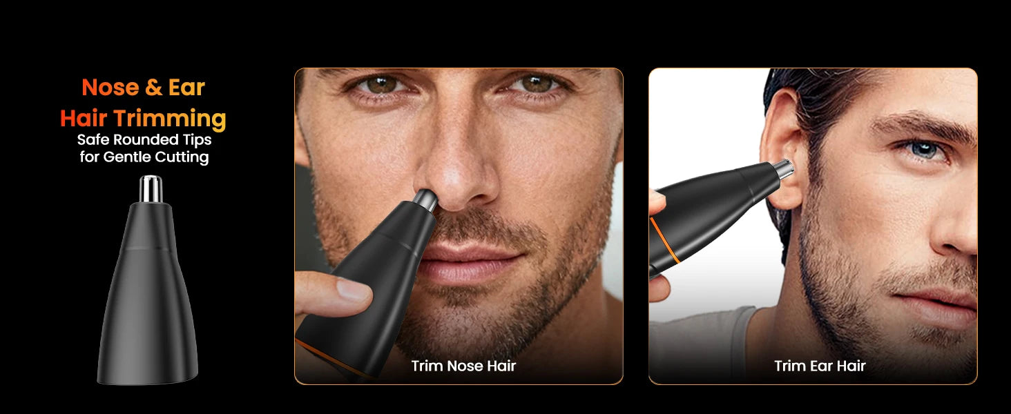 MAXGROOM Manscape Body Hair Trimmer 4 in 1 IPX6 Waterproof Pubic & Groin Shave Electric Grooming Kit for Men Nose Beard Trimmer
