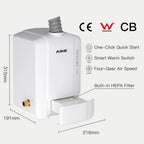 AIKE 2-in-1 Automatic Sensor Tap Hand Dryer Stainless Steel Integrated Basin Faucet High Speed Air Hand Drying Device AK7120