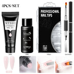24PCS/Set 20ml Poly Naili Extension Gel  Kit Mini UV Lamp Sealer With Base Top Coat Professional Poly UVNail Gel Kit Starter Kit