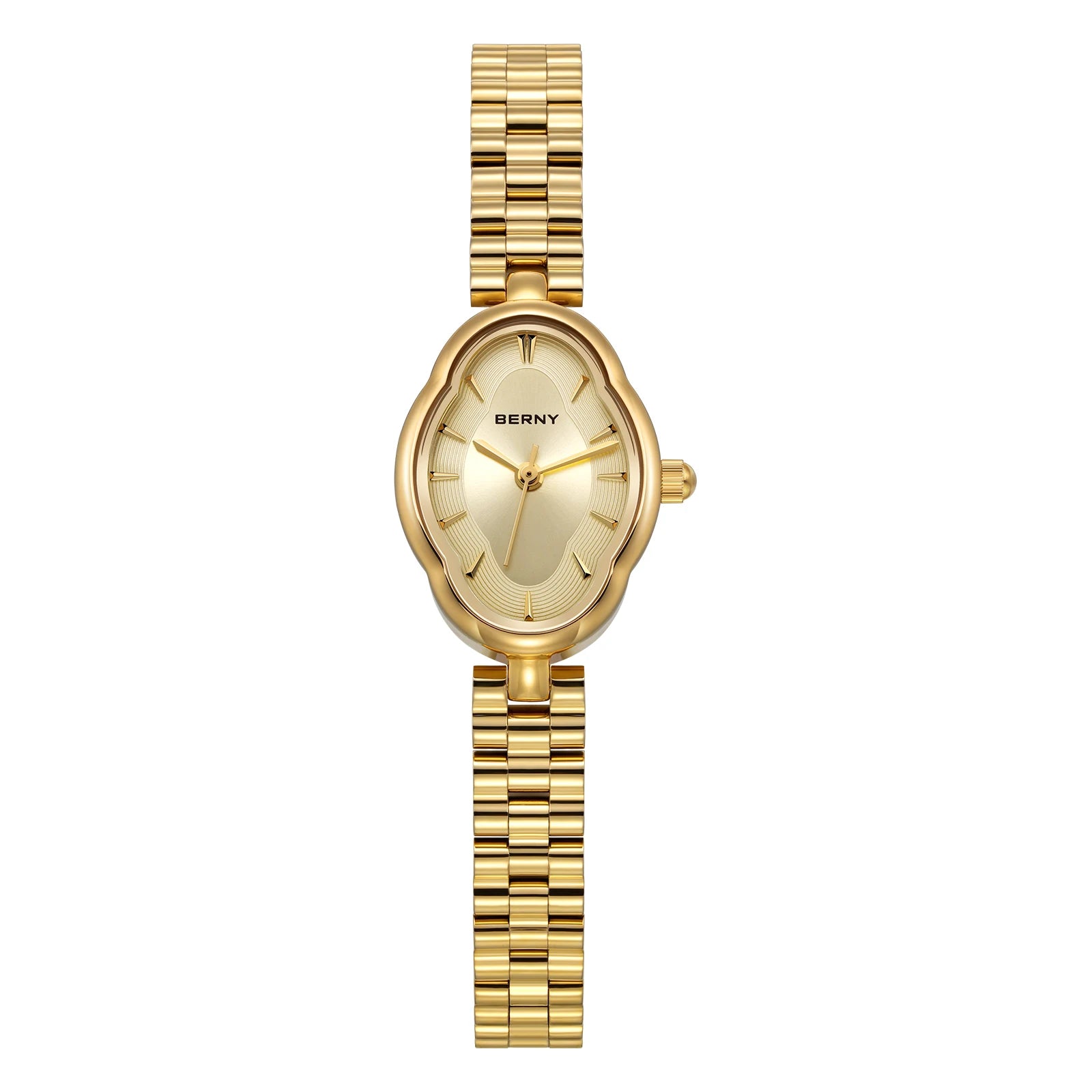 BERNY Gold Watch for Women Ladies Wristwatch Gold Quartz Jewelry Bracelet Set Minimalist Watch Multicolor Small Ladies Watches Main image