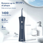 Sejoy Portable Electric Oral Irrigator Dental Water Flosser 6 Jets 3 Modes Rechargeable Smart Dental Water Jet Teeth Cleaner