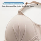 Wire Free Front Buckle Bra Thin Cup Breathable Push Up Side Support Vest Style Adjustable Comfort Underwear For Women