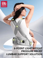 AIBEDILA Baby Carrier Waist Stool Ergonomic Kangaroo Baby Carrier with Knob Breathable Newborn Waist Stool 0-36M