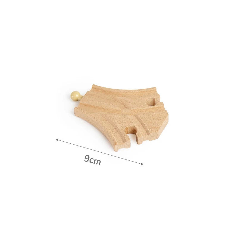 Wooden Train Track Assembly Toys For All Thomas Trains Car Bridge Piers Traffic Light Beech Wooden Railway Kid Creative Toy