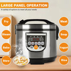 5L Electric Rice Cooker Smart Digital Portable Car Rice Cooker Truck Multi-Cooker Soup Porridge Cooking Food Steamer For Home
