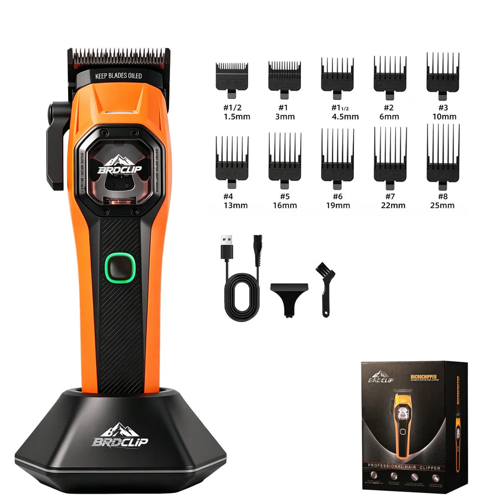 New Professional BRDCLIP Salon Barber Kit vector motor Hair Clipper 7800-13000RPM Trimmer 8000-13000RPM Metal body 2603 Shaver