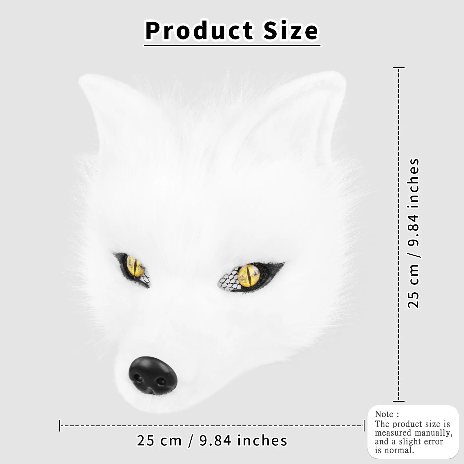 Wolf Mask Half Face Animal Dog Fox Werewolf Masks for Halloween Party Cosplay Costume Props Secondary image