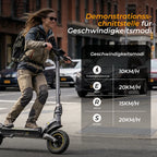 V5Pro Offroad E Scooter 10 Zoll ABE zertifiziert 500W 48V12.5Ah Geländereifen Dual Federung E Bremse Voltix APP Deutschland