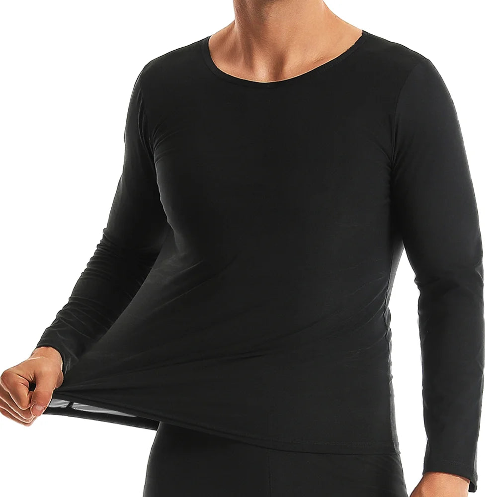 Sauna Weight Loss Sweating Long Sleeves Men Sauna Suit Bodybuilding Tops Gym Workout Corsets Fat Burning Sweat Suit Trimmer