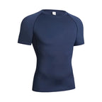 Men's Compression Long Sleeve Shirt Black Fitness T-shirt Male Running  Quick Drying Gym Top Sun Protection Sports Base Layer