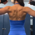 Gym Beautiful Open Back Bra Running Workout Impact Halter Longline Strappy Top Sports Yoga Vest Women's Fitness Tank Top