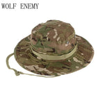 Multicam Tactical Fisherman Hats Foldable Outdoors Sniper Camouflage Fishing Cap Outdoor UV Sunscreen Panama Hunting Bucket Hat