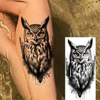 1 Sheet Cobra Snake Dragon Scorpion Temporary Tattoos For Men Women Waterproof Long Lasting Lion Tiger Wolf Fake Tattoo Stickers