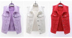 Fashion Denim Vest Women's Cropped Spring Summer Sleeveless Tops Short Jackets Waistcoat Top Outerwear Jean Cowboy Female