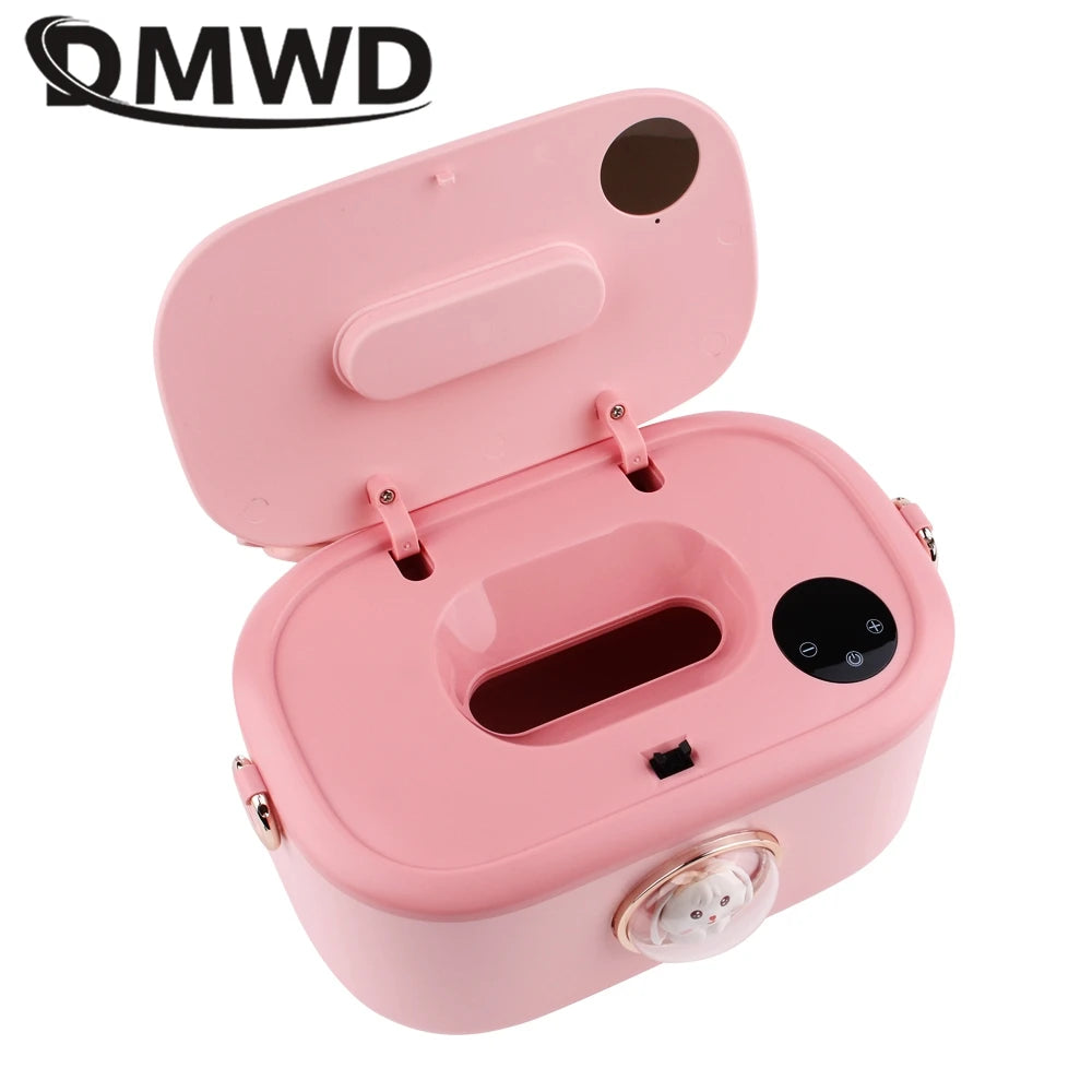 DMWD Household Wipes Heater Wet Towel Dispenser Facial Mask Warmer Electric Baby Tissue Heating Machine 0-55℃ Constant Temp 220V
