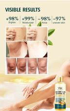 WK JALY Turmeric Glow Essential Body Oil, Moisturizing, Whitening, Fades Dark Armpit, Knuckles, Anti-Acne, Balance Uneven Skin