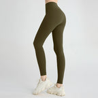 Naked feeling Yoga Leggings Women High Waisted Hip Lifting Fitness Leggings Running Cycling Pants Breathable Sports Leggings