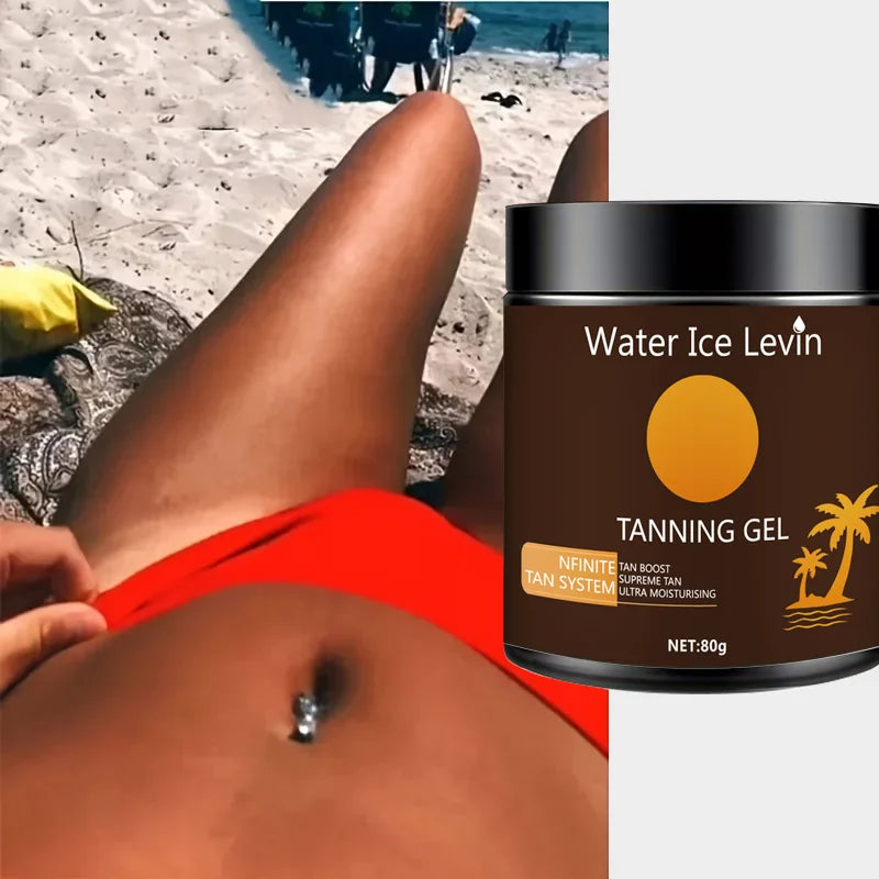 Natural Traceless Tanning Gel - Natural Ingredients, Traceless Deep Moisturizing, Suitable for Whole Body Quick-Absorbing Travel Portable Package, Suitable for Men and Women