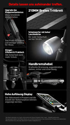 JOYOR T6E PRO ABE Adult Electric Scooter 500W Motor 48V26AH Battery E-Mountain Escooter 10" Off-Road Tire Foldable E-Scooter