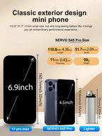 SERVO S45 Pro mini Smartphone Dual SIM Card Android 10.0 4.0'' HD 2000mAh Battery WIFI Bluetooth 4G Small Mobile Phone