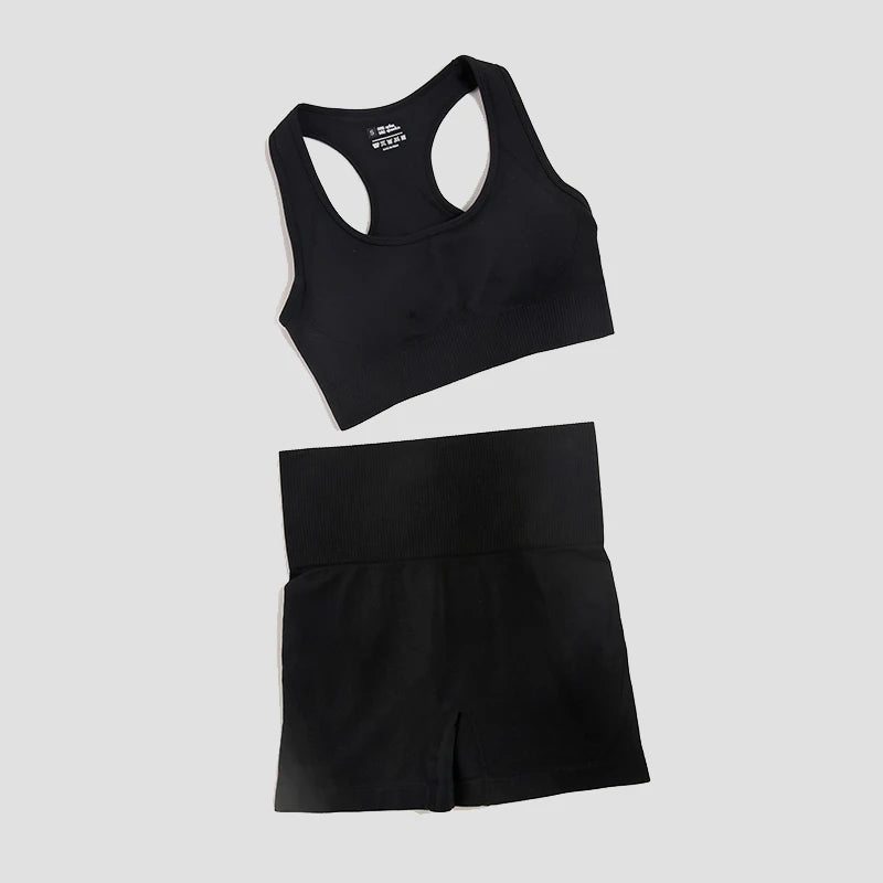 WAREBALL 2/3/4pcs Seamless Yoga Set Gym Clothes Sportswear Yoga Suits For Women Fitness Set Tracksuits Sports Bra Gym Leggings