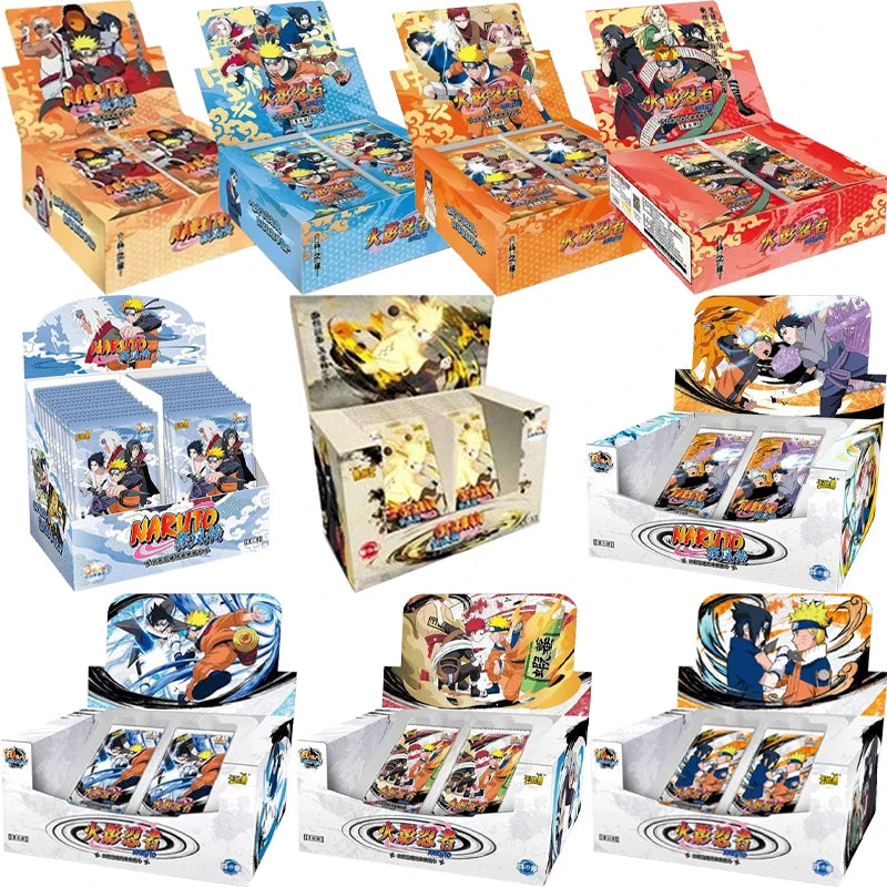 KAYOU Genuine Naruto Cards Box Anime Figure Card Booster Pack Sasuke Collection Flash Card Toy Birthday Christmas Gift for Kids Main image