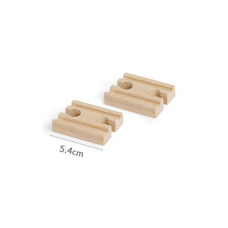 Wooden Train Track Assembly Toys For All Thomas Trains Car Bridge Piers Traffic Light Beech Wooden Railway Kid Creative Toy