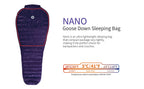 AEGISMAX LETO & NANO 700FP Ultra Dry Goose Down Sleeping Bag Ultralight Down Sleeping Bag for Camping and Hiking