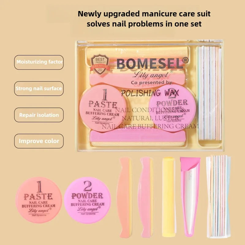 Manicure Set Powder Nail Kit Strengthener Professional Versatile Tools for Travel Girls Women Home Beauty Polishing Wax Main image