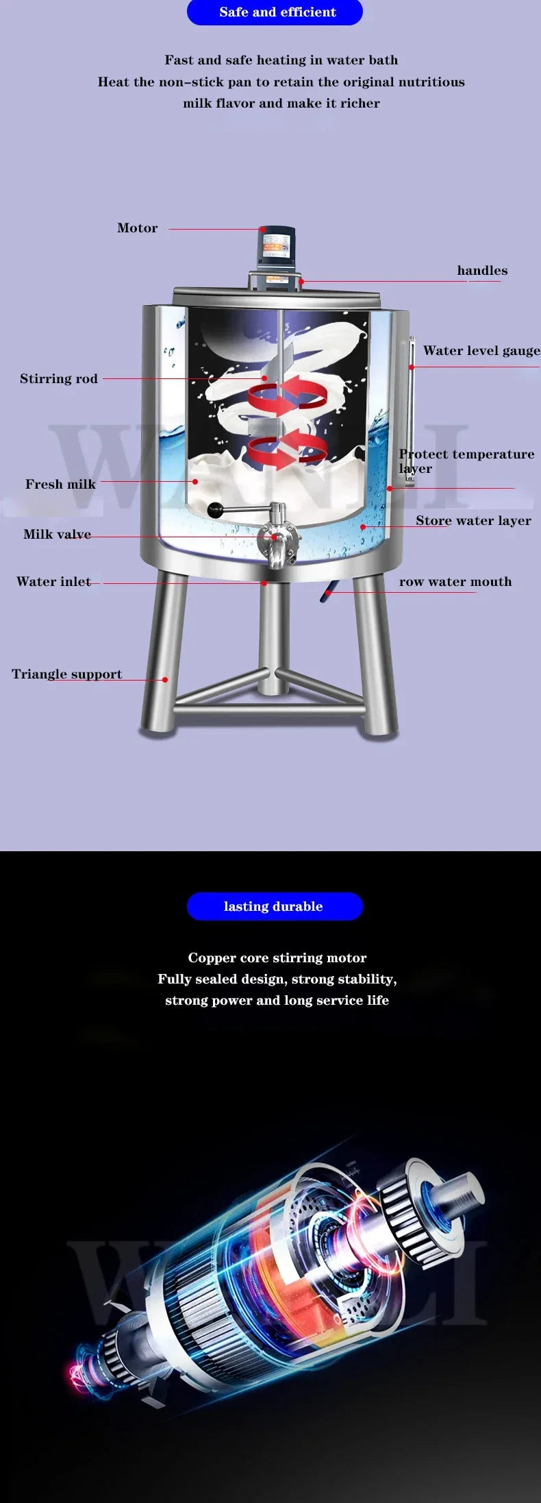 Home Electric 30L Commercial Pasteurization Tank Milk Pasteurization Machine Yogurt Cow Wine Farm Lawn Intelligent Sterilizer 22