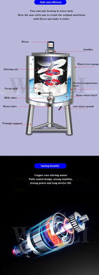 Home Electric 30L Commercial Pasteurization Tank Milk Pasteurization Machine Yogurt Cow Wine Farm Lawn Intelligent Sterilizer 22