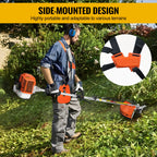 CONENTOOL 6in1 Petrol Brush Cutter 52cc 2 Stroke Gas Strimmer Multi-Functional Garden Grass Line Hedge Trimmer Tree Cutting Tool