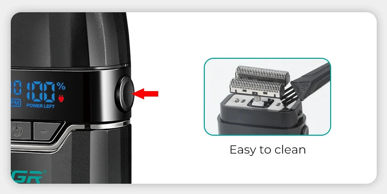 VGR Hair Clipper Professional Hair Cut Machine Face Shaver Barber Clippers Beard Trimmer Metal Trimmer for Men V-003 V-906 V-308