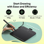 XPPen Deco 640 Graphics Pen Tablet 16384 Pressure Level 60°  Tilt Support 8 shortcut keys for PC Android Game osu