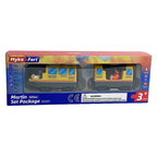 Kids Electric Train Set Locomotive Magnetic Train Car Diecast Slot Toy Fit for Wooden Train Railway Track Toys for Children Gift