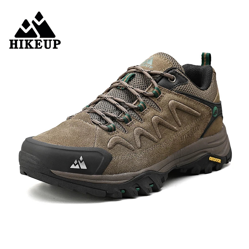 HIKEUP Leather Men Shoes for Men's Casual Shoes Fashion Waterproof Winter Luxury Designer Brand Work Boots Man Non-slip Sneakers Main image