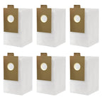6 Pack White Replacement Dust Bags for X1000 Cordless Vacuum, Disposable Dust Collection Bag, Vacuum Cleaner Parts & Accessories