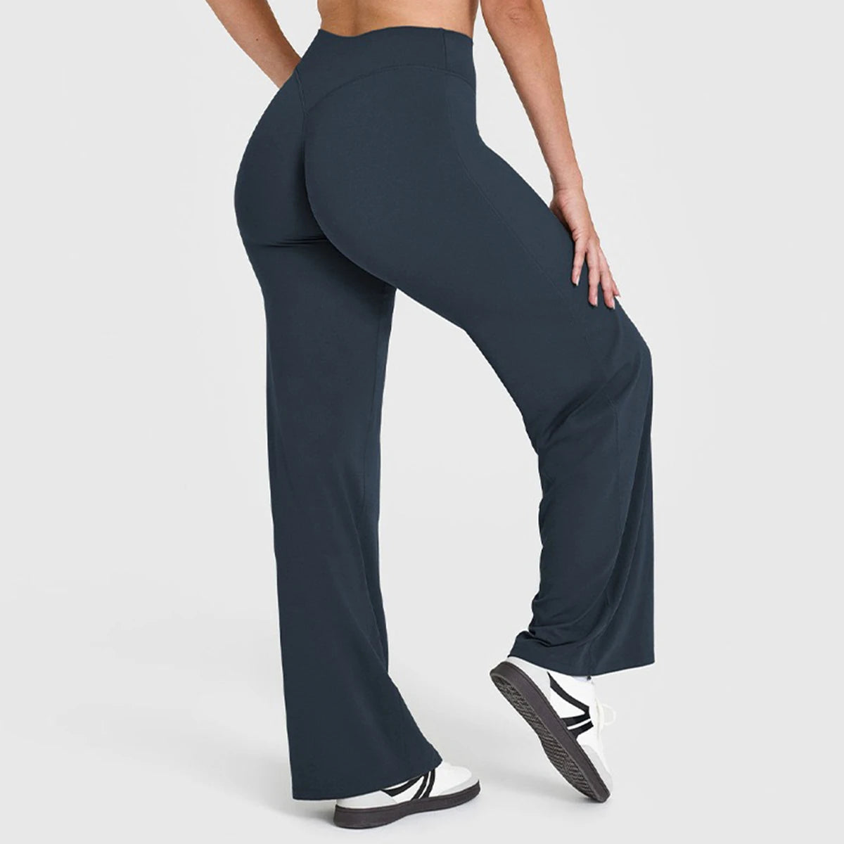 Flared Leggings Straight Leg Leggings Woman Wide-leg Pants Yoga Breathable Fitness Clothing Versatile Casual Pants