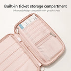 RFID Blocking Passport Holder Travel Wallet Durable Anti-Theft Card Slots Protective Case Flights Travel Organizer for Women Men