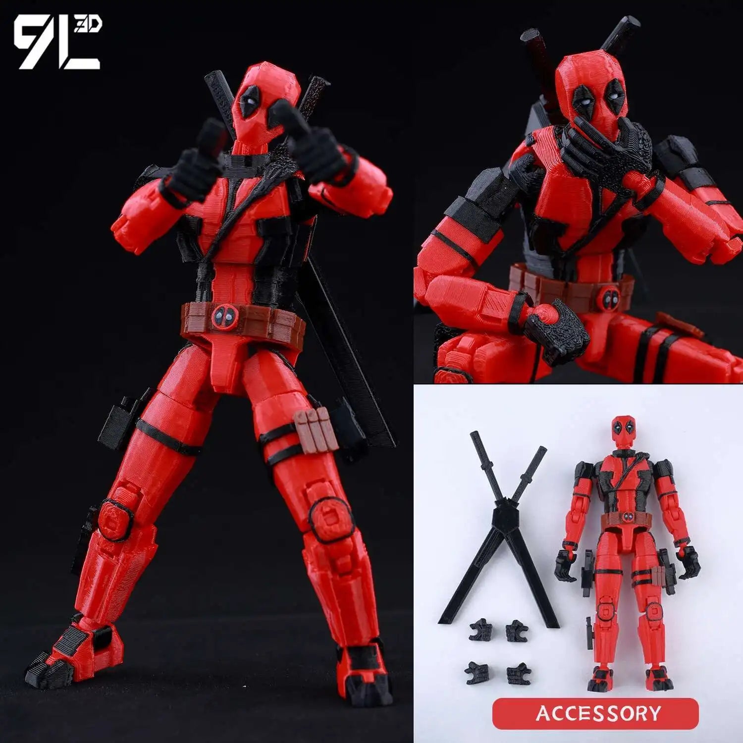 Venom Spider-Man Lucky13 Dummy13 Action Figures - 3D Printed T13 Multi-Jointed Shapeshift Mannequin Anime Collectible Toys