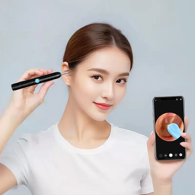 Visual Ear Wax Cleaner with Camera Safe Earwax Removal Endoscope with 5M Camera Luminous Otoscope Ear Cleaning Tools Ear Care Secondary image