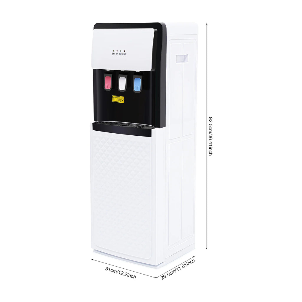 Electric Hot and Cold Water Cooler Dispenser, Versatile Standing Bottom Loading Water Dispenser for Home Office, 110V US/220V EU