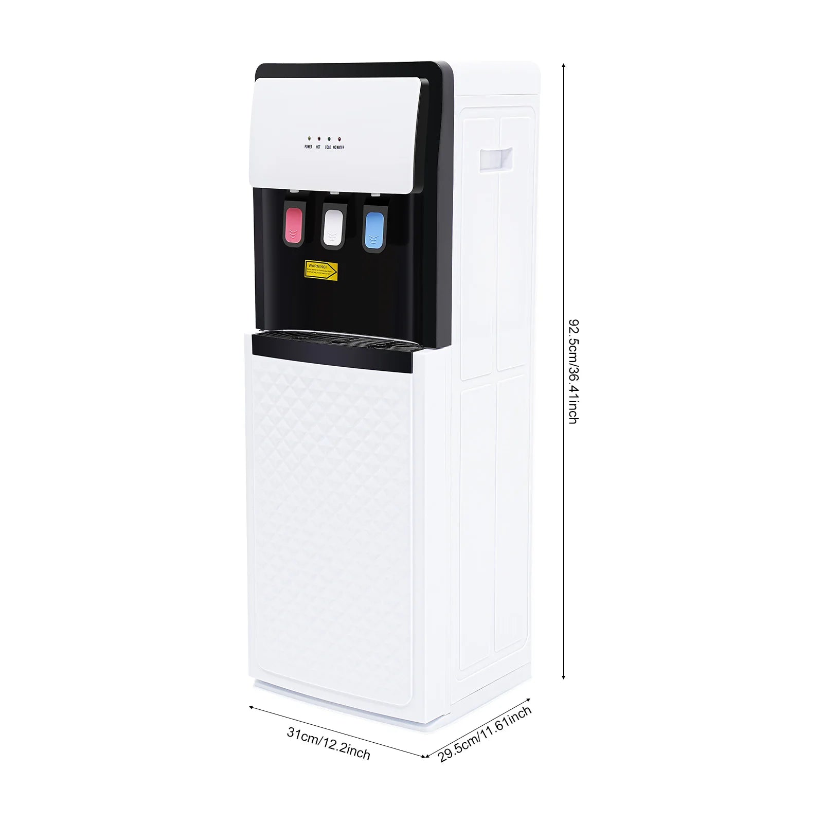 Electric Hot and Cold Water Cooler Dispenser, Versatile Standing Bottom Loading Water Dispenser for Home Office, 110V US/220V EU