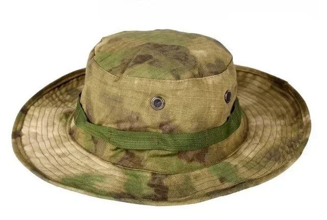 Multicam Tactical Fisherman Hats Foldable Outdoors Sniper Camouflage Fishing Cap Outdoor UV Sunscreen Panama Hunting Bucket Hat
