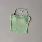 Sports and Fitness Vest with Chest Pad Summer Shockproof Beauty Back Nude Feeling Suit Pilates Training Yoga Top Yoga Clothing