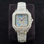 Luxury Full Diamond Watches Women Fashion Bling Silver Stainless Steel Quartz Wristwatch Iced Out Shiny Jewelry Watch 2026 New